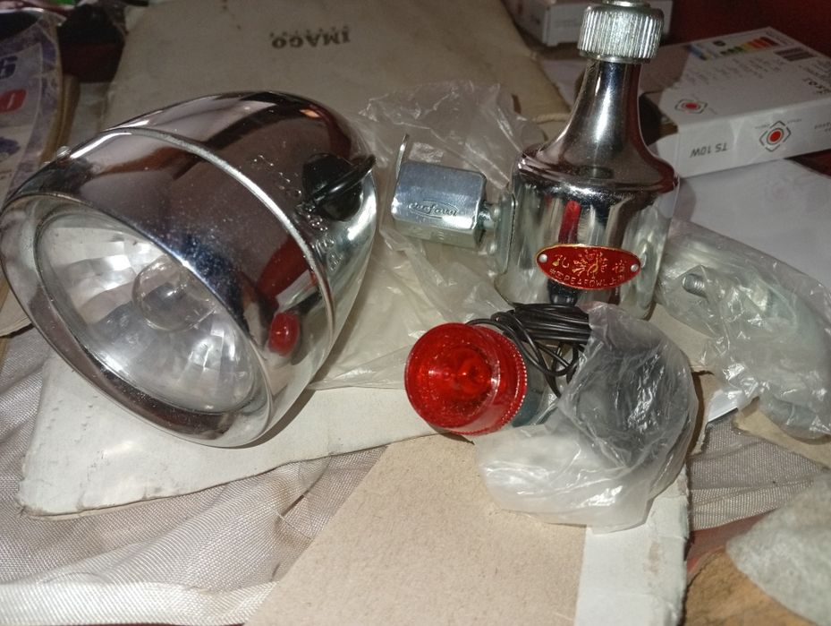 Велосипедний набір Фара Динамо Задній Габарит Кріплення У Вінтажному с