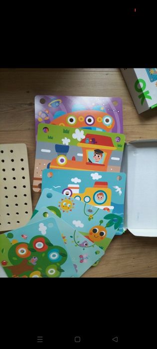 Układanka sensoryczna 18m+ 6plansz