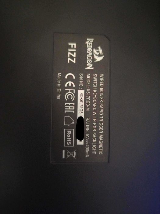 Redragon FIZZ K617RGB-M — 60% Magnetic Switch Gaming Keyboard