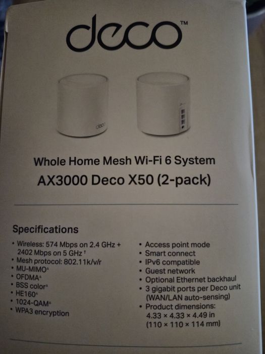 TP-LINK Deco X50 zestaw 2szt