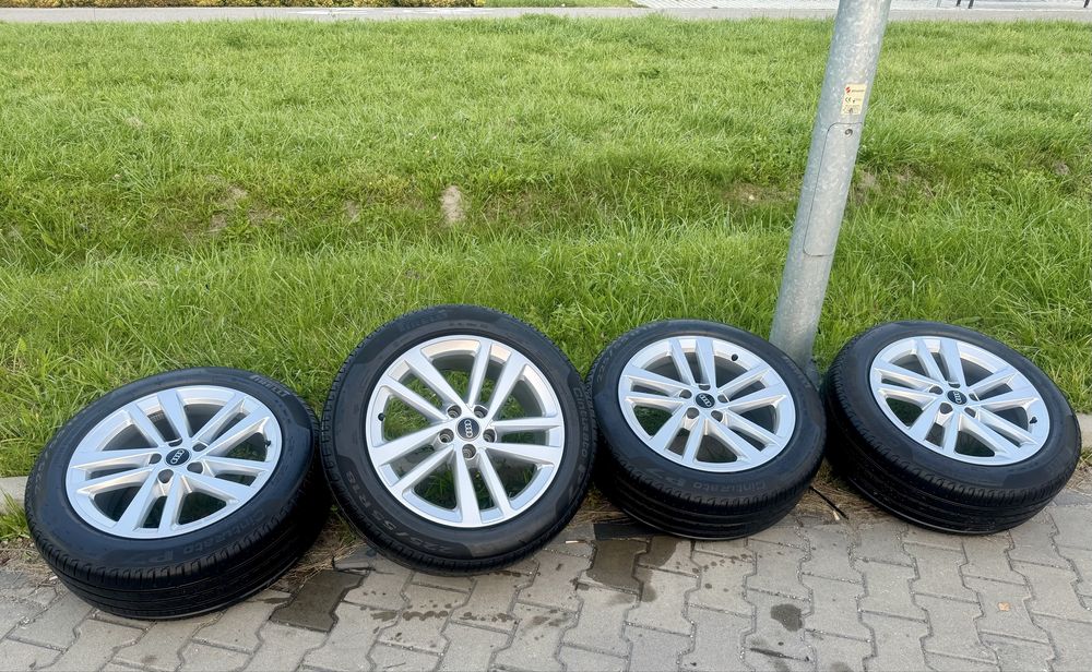 Koła Oryginalne Audi 18" 5x112 ET39 Opony Pirelli 225/55R18 Stan bardzo dobry 2024