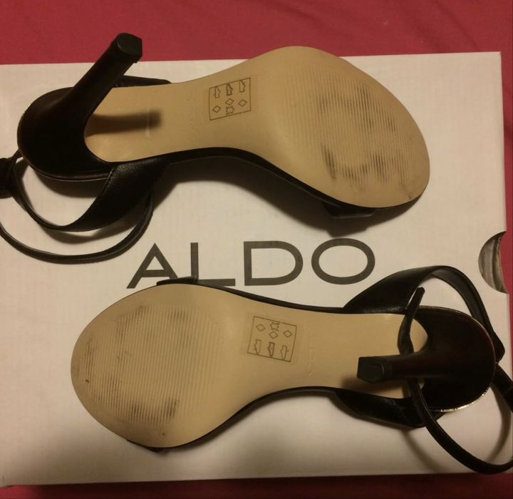 ALDO Black High Heel Sandals – Like New (WhatsApp)
