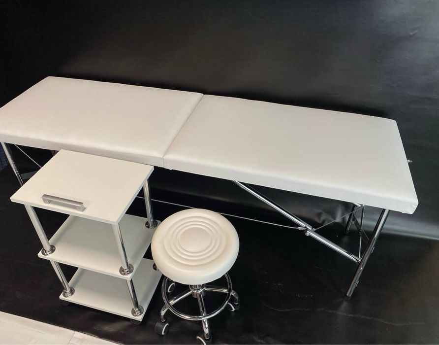 Вигідно! ️Косметологічна кушетка+етажерка косметична+стілець