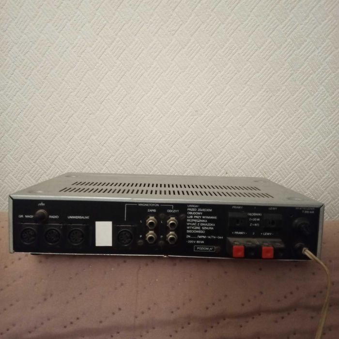 Unitra Fonica wzmacniacz PW-8010 srebrny aluminium