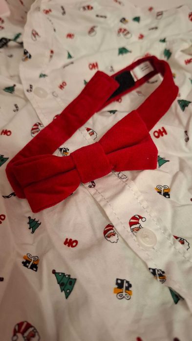 Świąteczna koszula mucha muszka 74