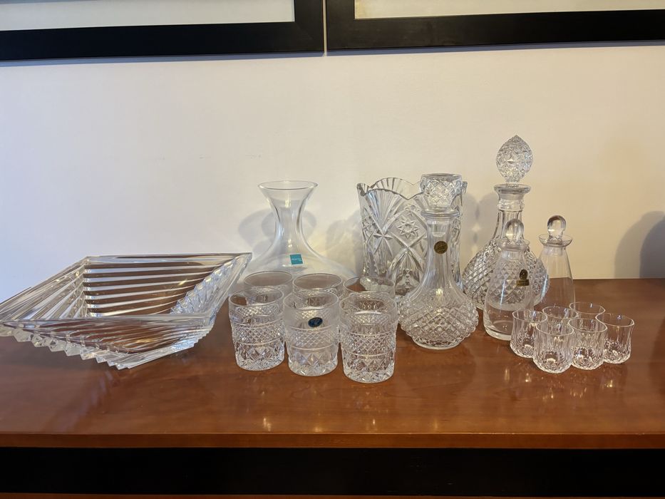 Conjunto de peças cristal