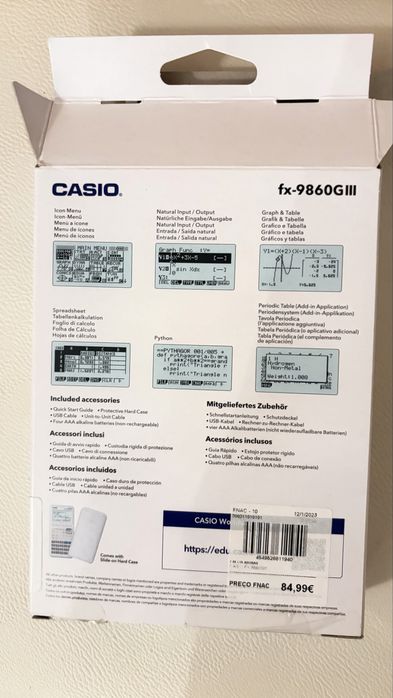 Calculadora gráfica CASIO