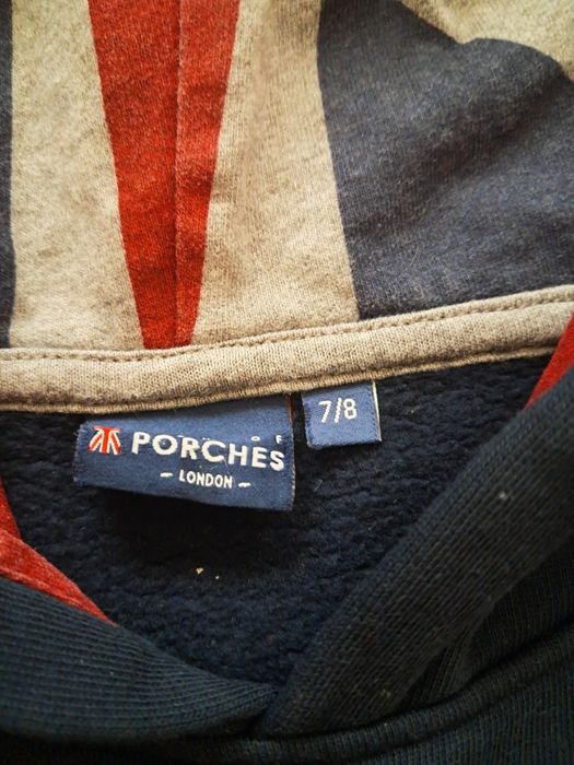 Camisola capuz azul Lion of PORCHES 8 anos