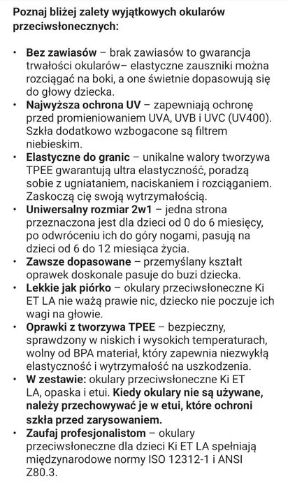 Okulary dla maluch