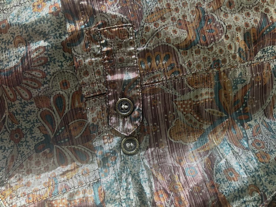 Złota koszula Circa 42 XL na sylwestra wiskozowa