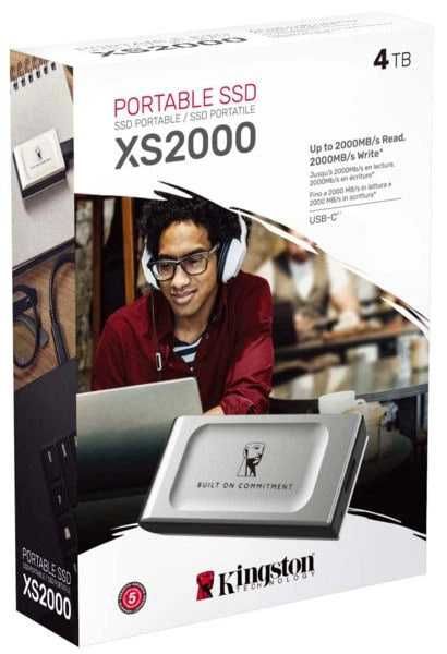 SSD накопичувач Kingston xs2000 4tb usb Type-C (sxs2000/4000ga)