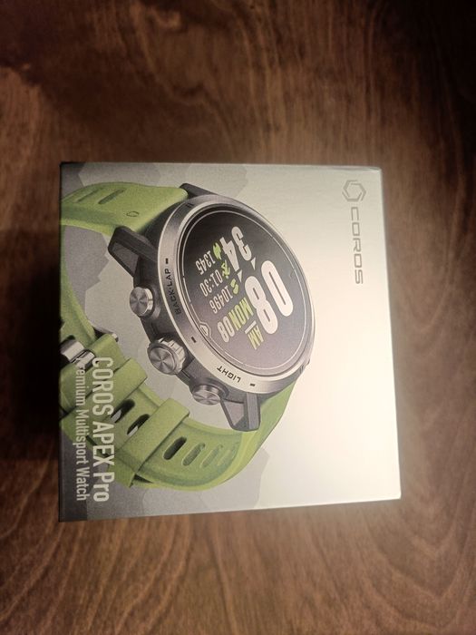 nowy 100% COROS APEX PRO Tytan SZAFIR zegarek treningowy GPS , mapy,