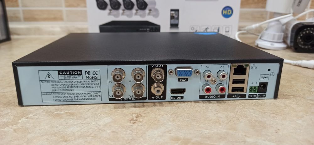 Комплект система видеонаблюдения DVR KIT 0001 Регистратор 4, 8 камеры