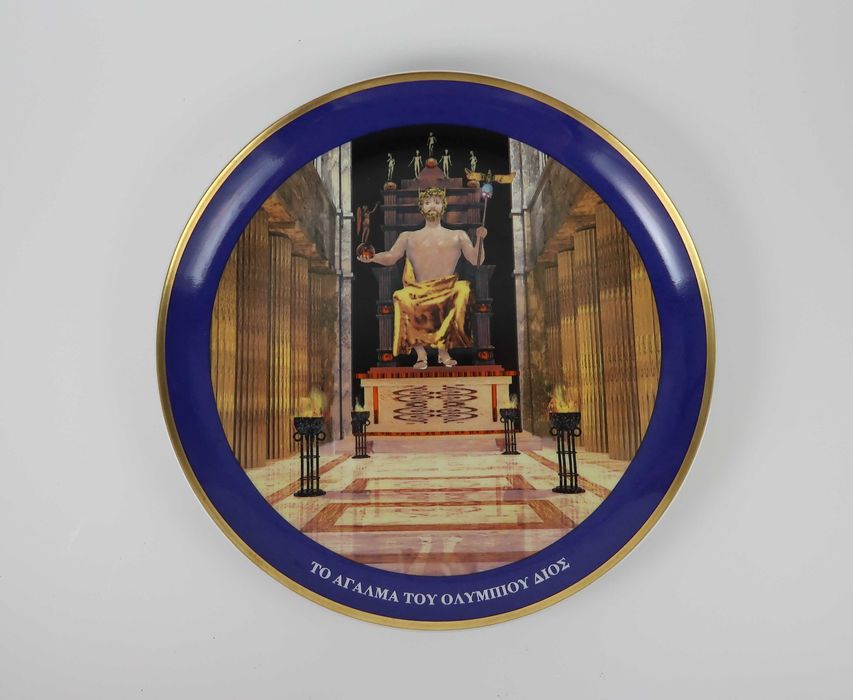 Pratos porcelana - 7 Maravilhas do Mundo Antigo