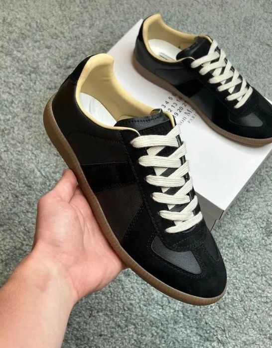 Кроссовки maison margiela replica black gum indigo blue