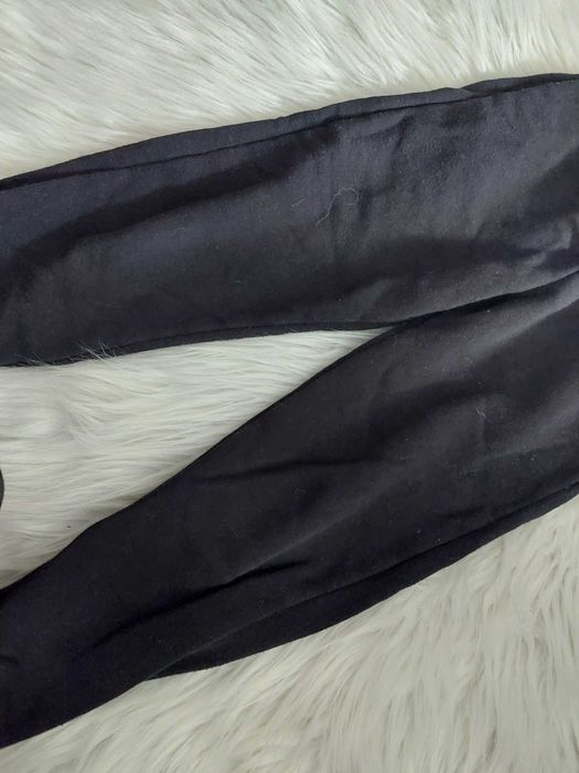 spodnie dresowe hm h&m 116 110 czarne dresy ze sznurkiem