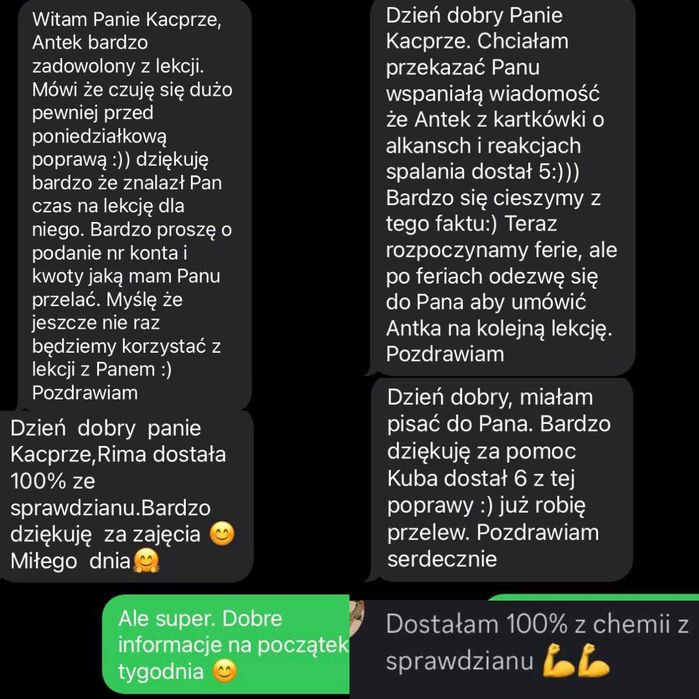 Skuteczne Korepetycje CHEMIA - *ONLINE*