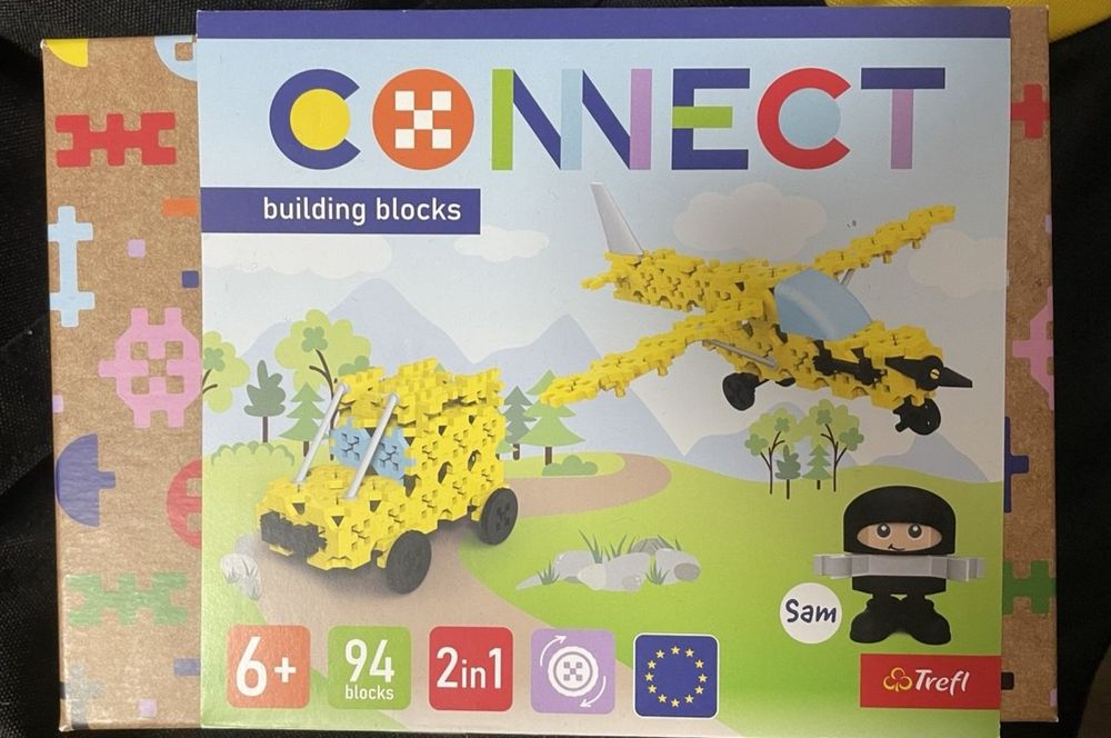 Детский конструктор 2 в 1 Trefl Connect Light Jeep,от 6 лет, 94 детали