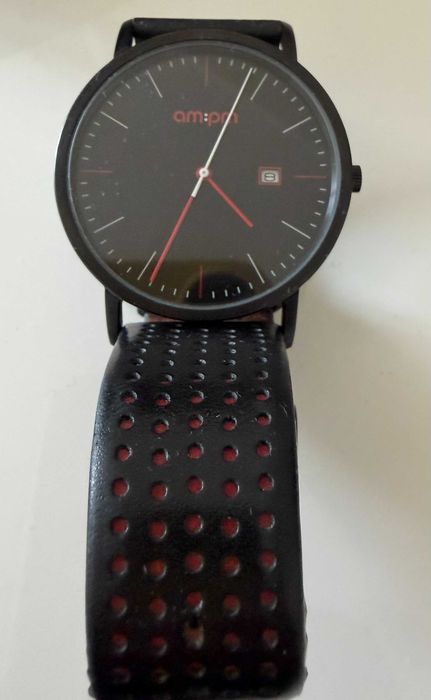 Zegarek am-pm, czarny