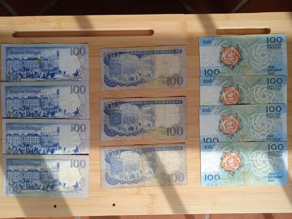 Notas antigas de escudos