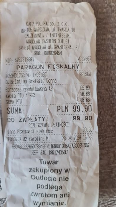 Biustonosz Calzedonia/Inttmissim