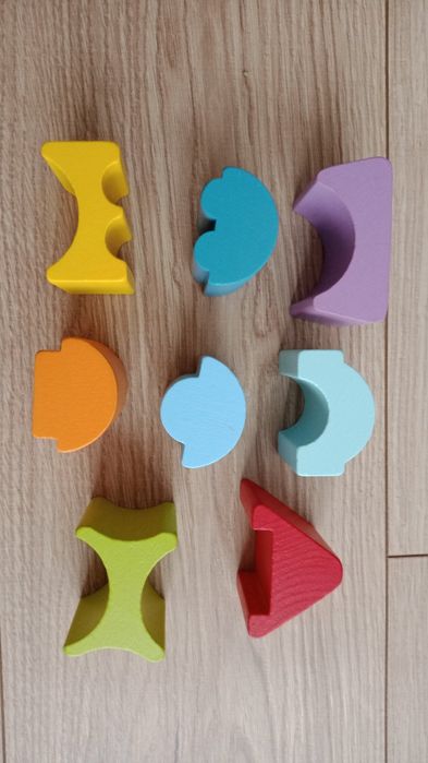 Деревянная пирамида Cubika пазл балансир