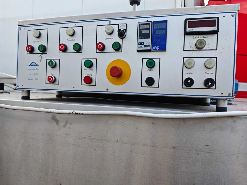 Tunel do szybkiego mrożenia żywności - spryskiwanie azotem