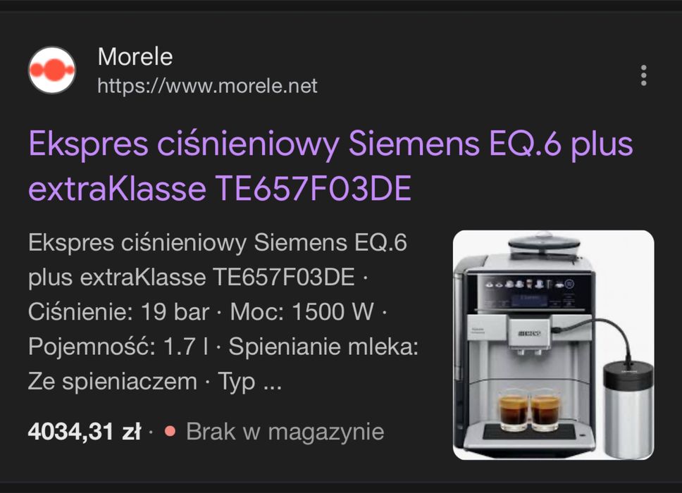 Siemens EQ.6 plus extraklasse