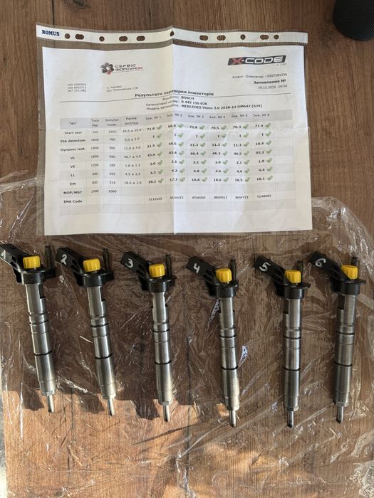 Форсунки на 3.0 дизель Мерседес ОМ 642