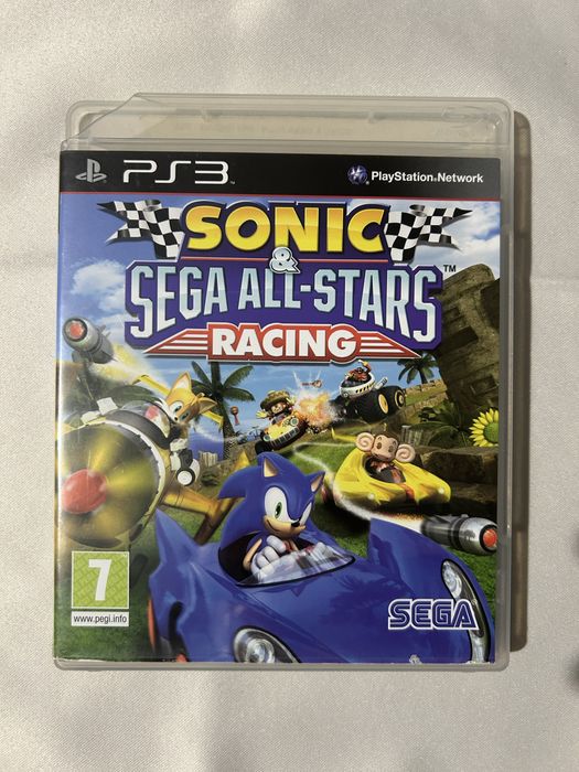 2 jogos Sonic Sega All-Stars Racing e Sonic Generations