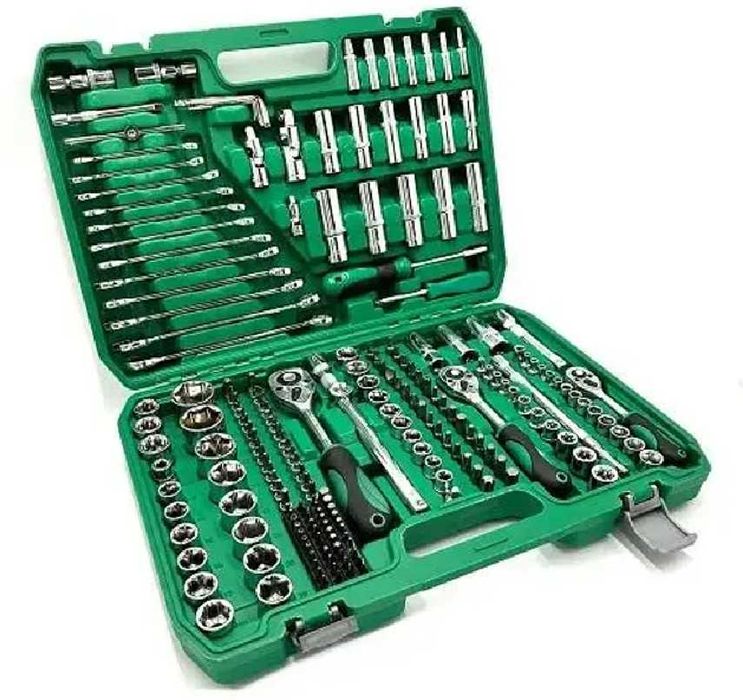 Набор головок и ключей NEW TOOLS на 216 инструментов Набір інструментів ключів головок