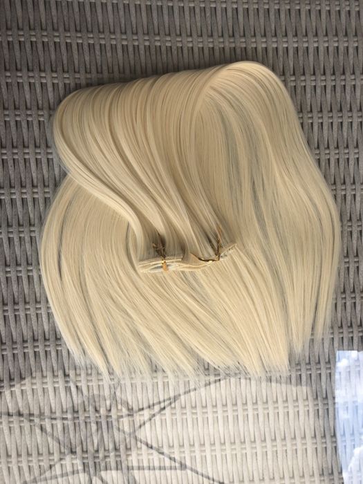 Premium Ultra włosy doczepiane jasny blond długie clip in 165.
