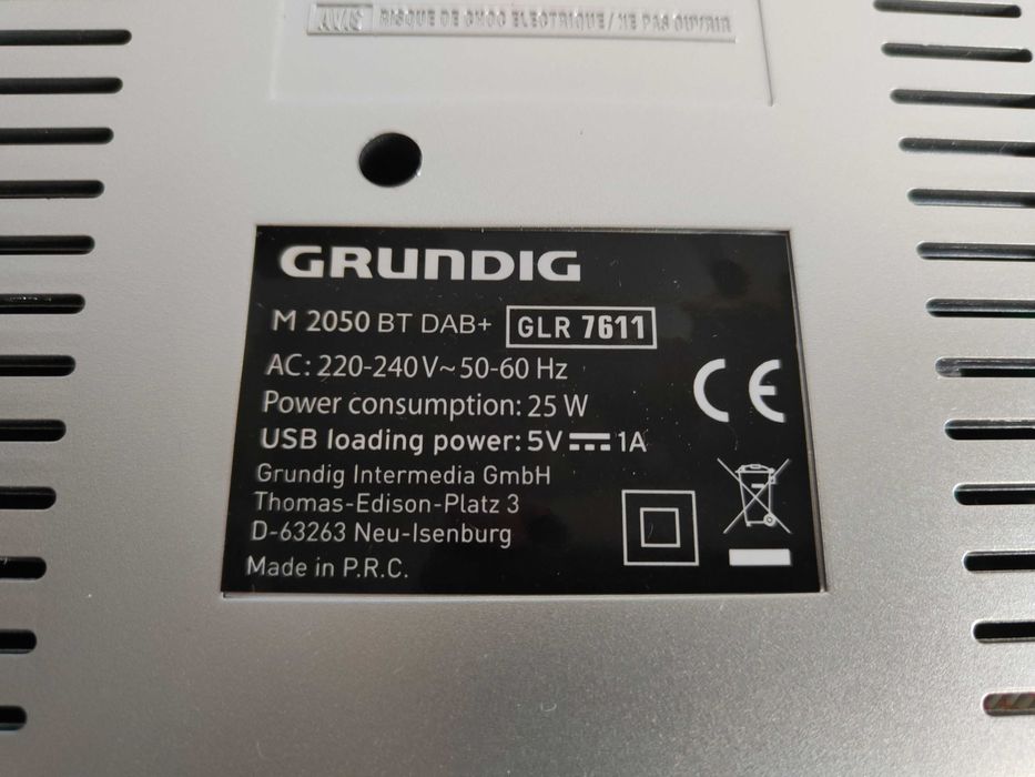 Mała wieża Grundig M2050 BT DAB+ Bluetooth MP3 USB RDS MP3 CD