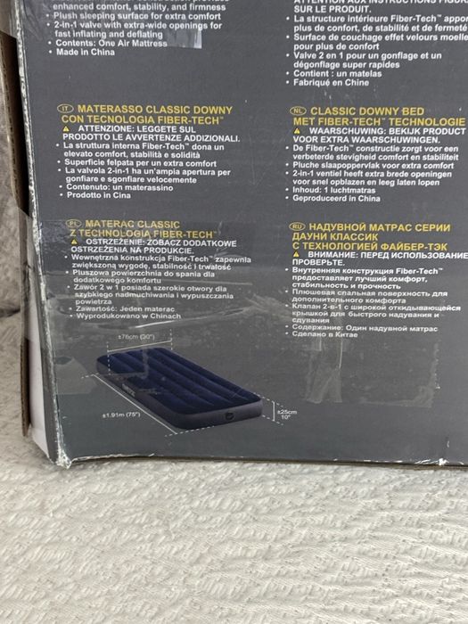 Intex colchão insuflável de campismo 76x191x25cm