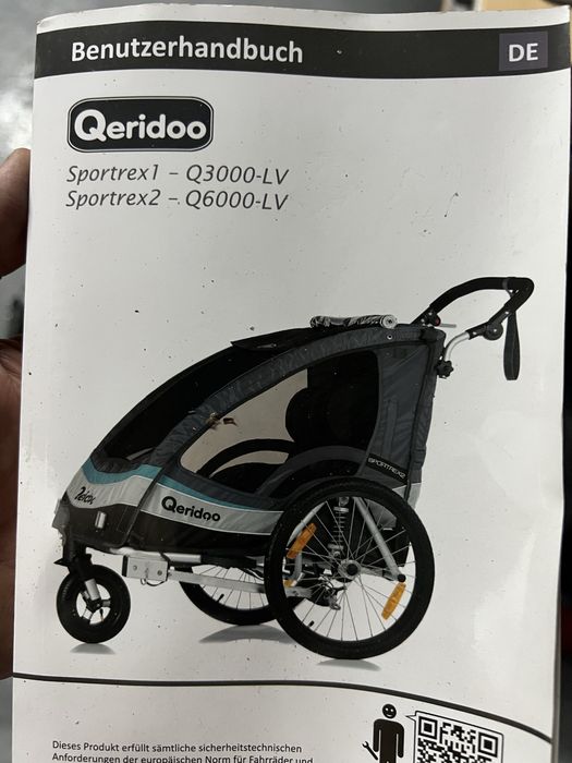 Carrinho/reboque de bicicleta crianca