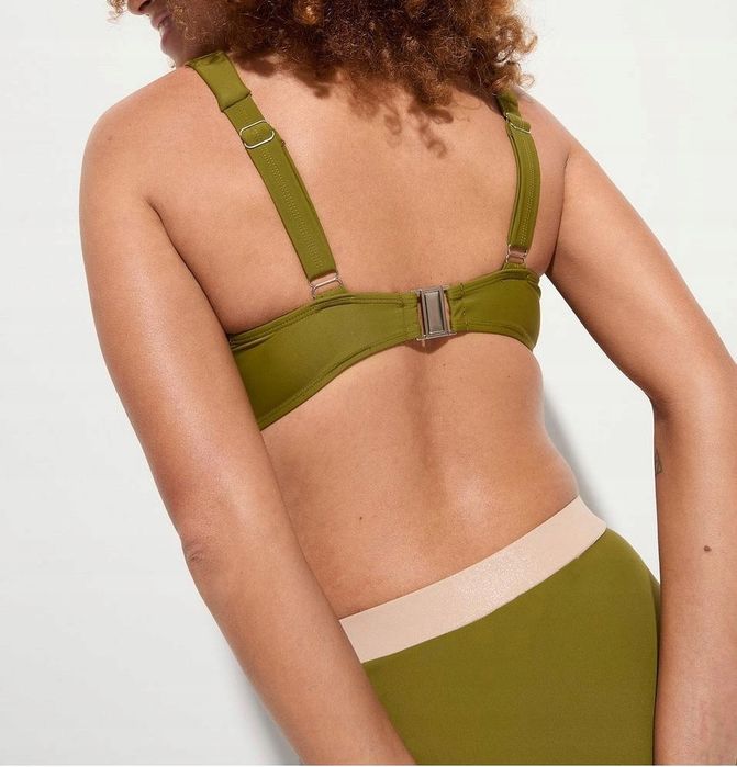B.P.C ekskluzywane bikini khaki-beżowe modne r.42 (80D)