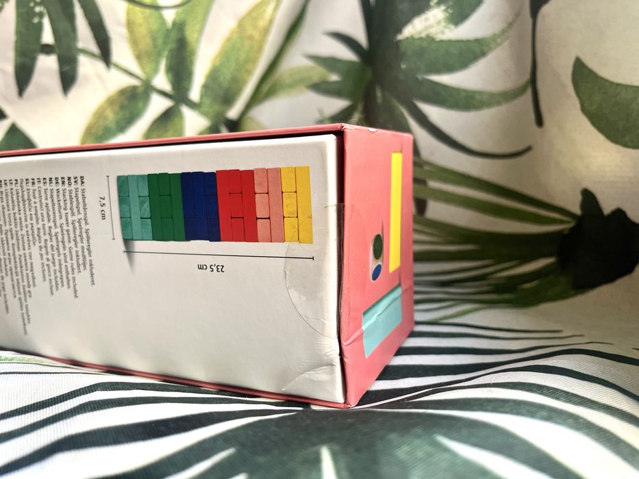 Jenga flying tiger kolorowa drewniane klocki