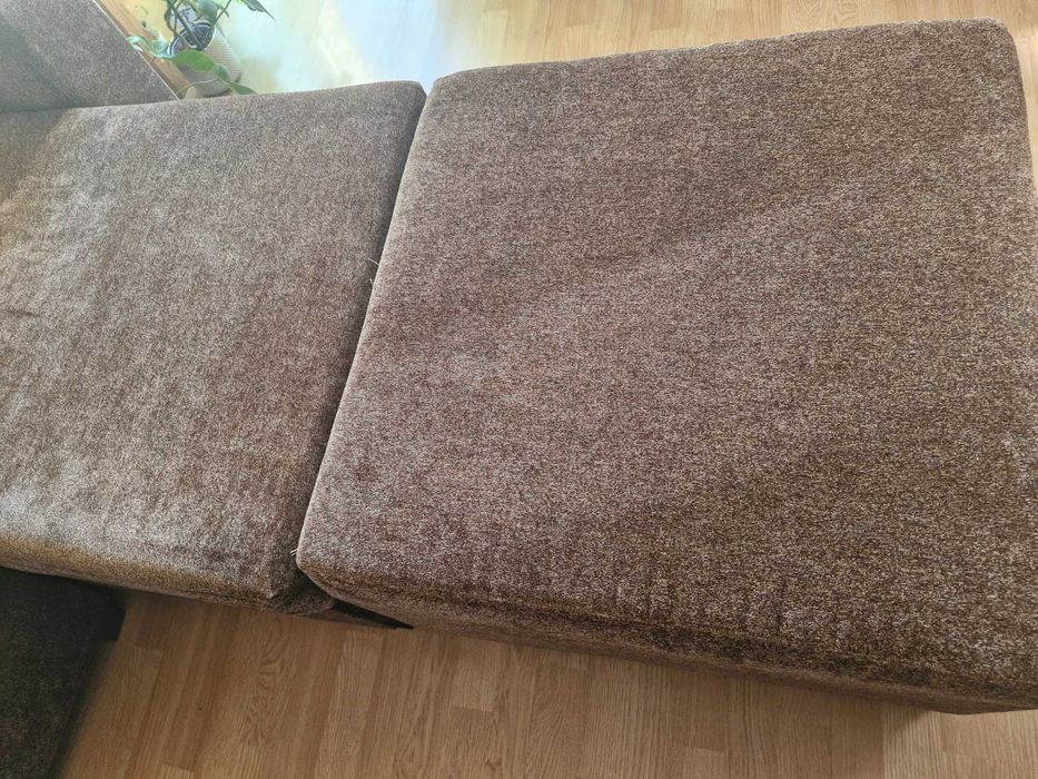 Narożnik pufa 2 x fotel komplet gratis stolik kawowy