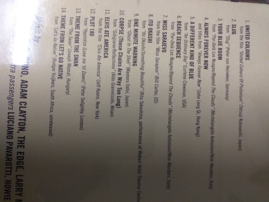 NEW, Passengers OST 1, Soundtracks, U2, Brian Eno, The Edge, CTT Shipping64738607147393123