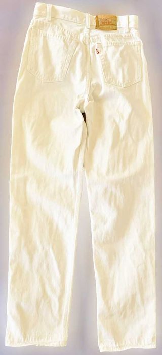 Calças de Adulto Unissexo, Levi Strauss, Ganga Branca, como Novas