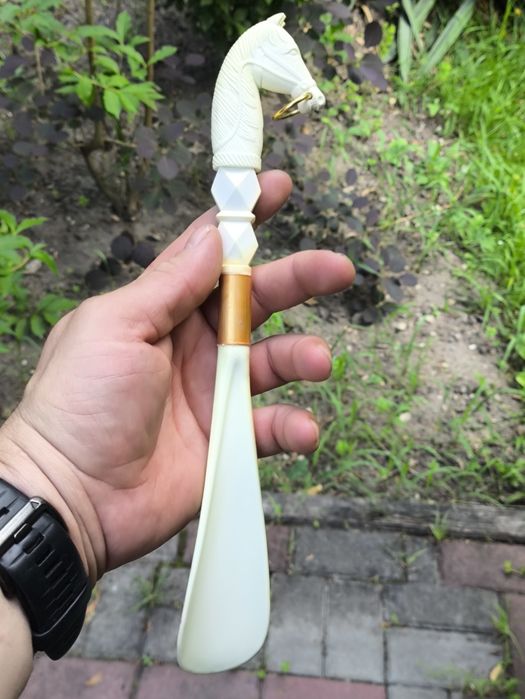 Komplet szczotka do ubrań i łyżka do butów. Vintage