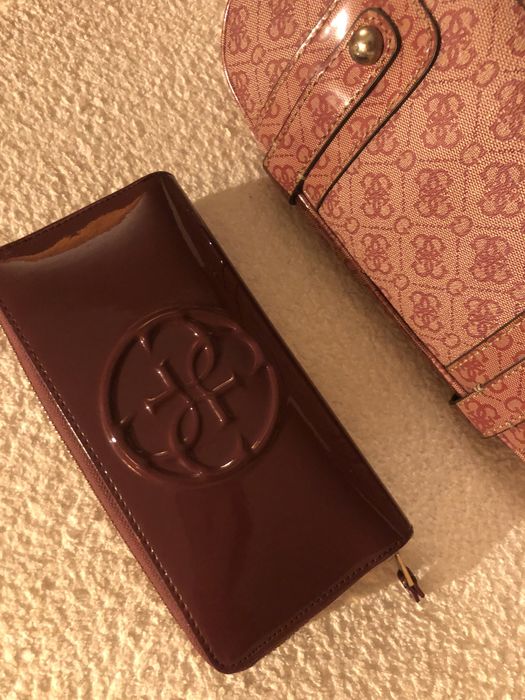 Mala da GUESS & carteira/porta-moedas em bom estado