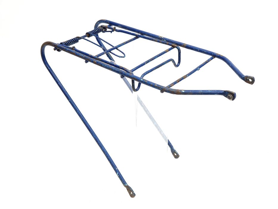 Bagażnik niebieski ZZR Romet Karat Flaming 20 cali szeroki PRL