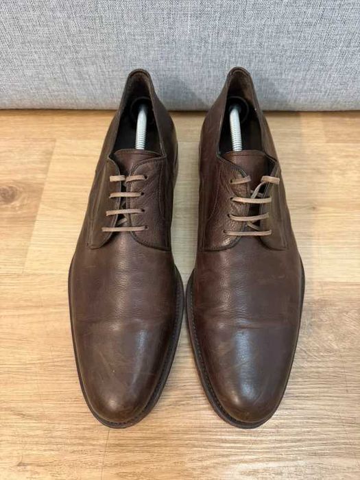 Magnanni Melo Leather Plain Toe Derbies 43,5 buty wizytowe skórzane
