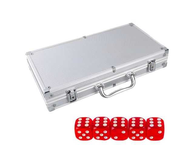 Zestaw Do Pokera 500 Żetonów Walizka Karty Texas Kostki Żetony Poker