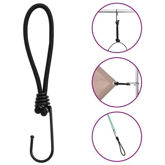 vidaXL Linki transportowe, z haczykami, 25 szt., 17 cm