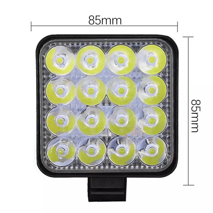 Faróis led universais 4x4 moto