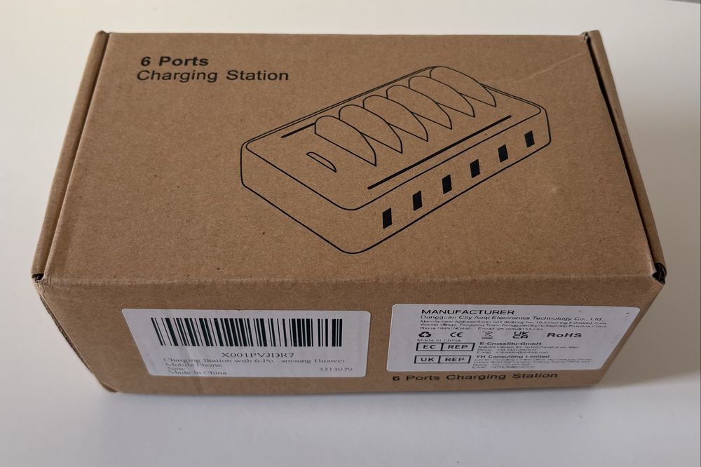 Estação Carregadora 6 portas USB Nova