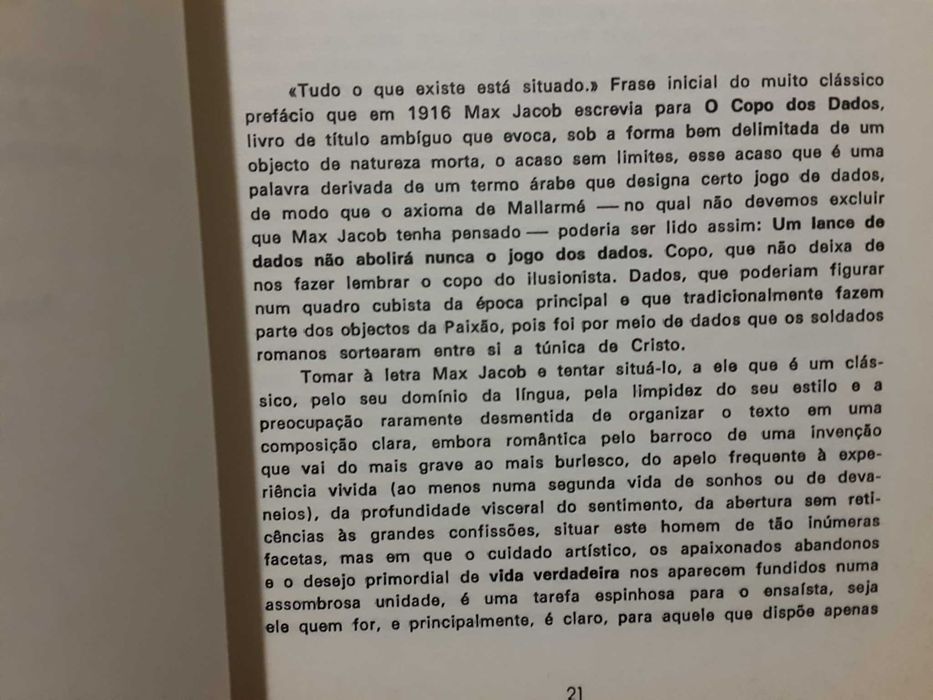 Max Jacob - O Copo dos Dados