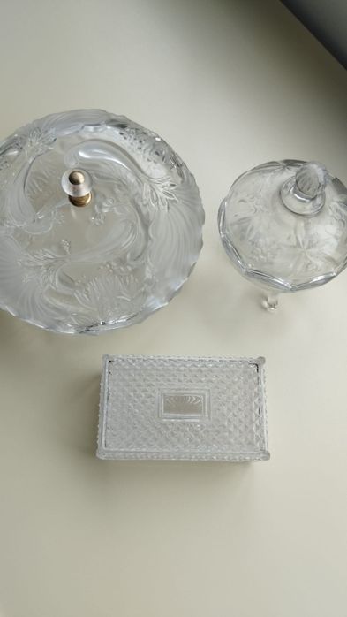 Conjunto de 3 caixas lindas com tampa, ideais para porta jóias. Todas